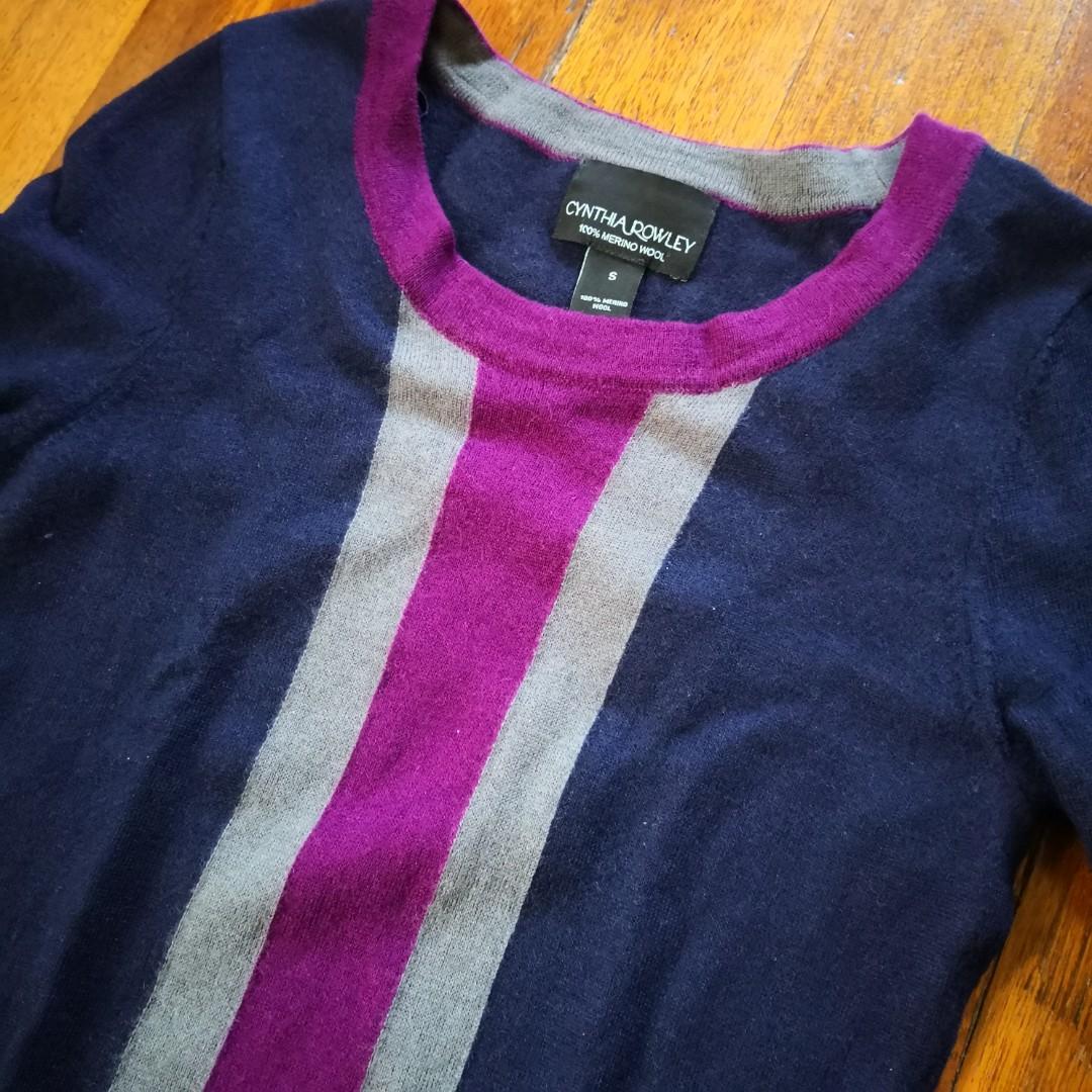 cynthia rowley merino wool sweater