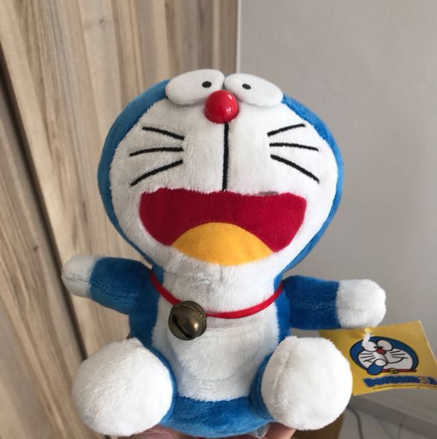 Doraemon Plush Toy with Bell, Hobbies & Toys, Toys & Games on Carousell