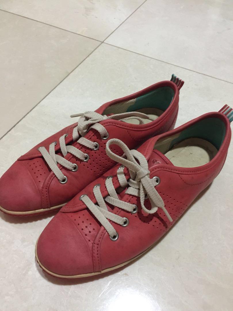 Ecco Red Shoe, Women's Fashion, Shoes 
