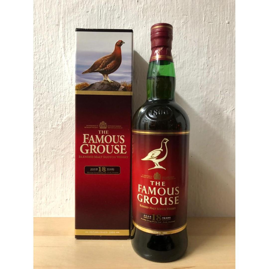 Famous Grouse 18 Year Old Blended Whisky 威雀18年純麥威士忌 嘢食 嘢飲 酒精飲料 Carousell