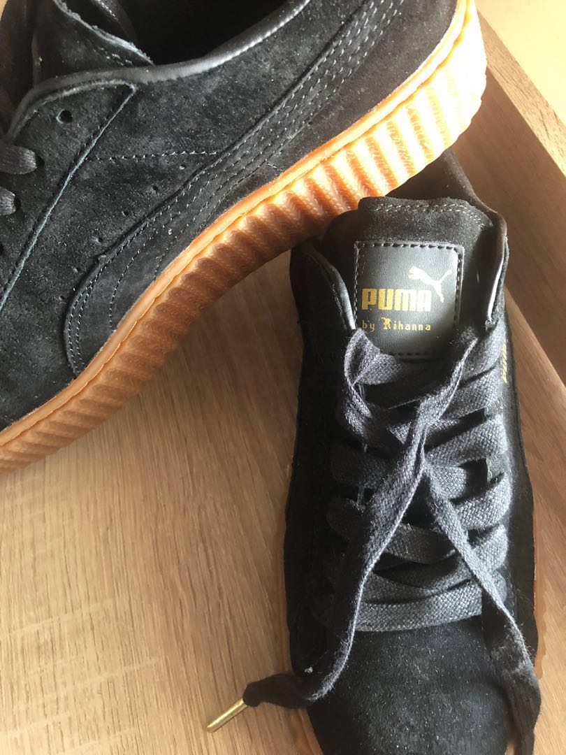 puma creepers black and brown