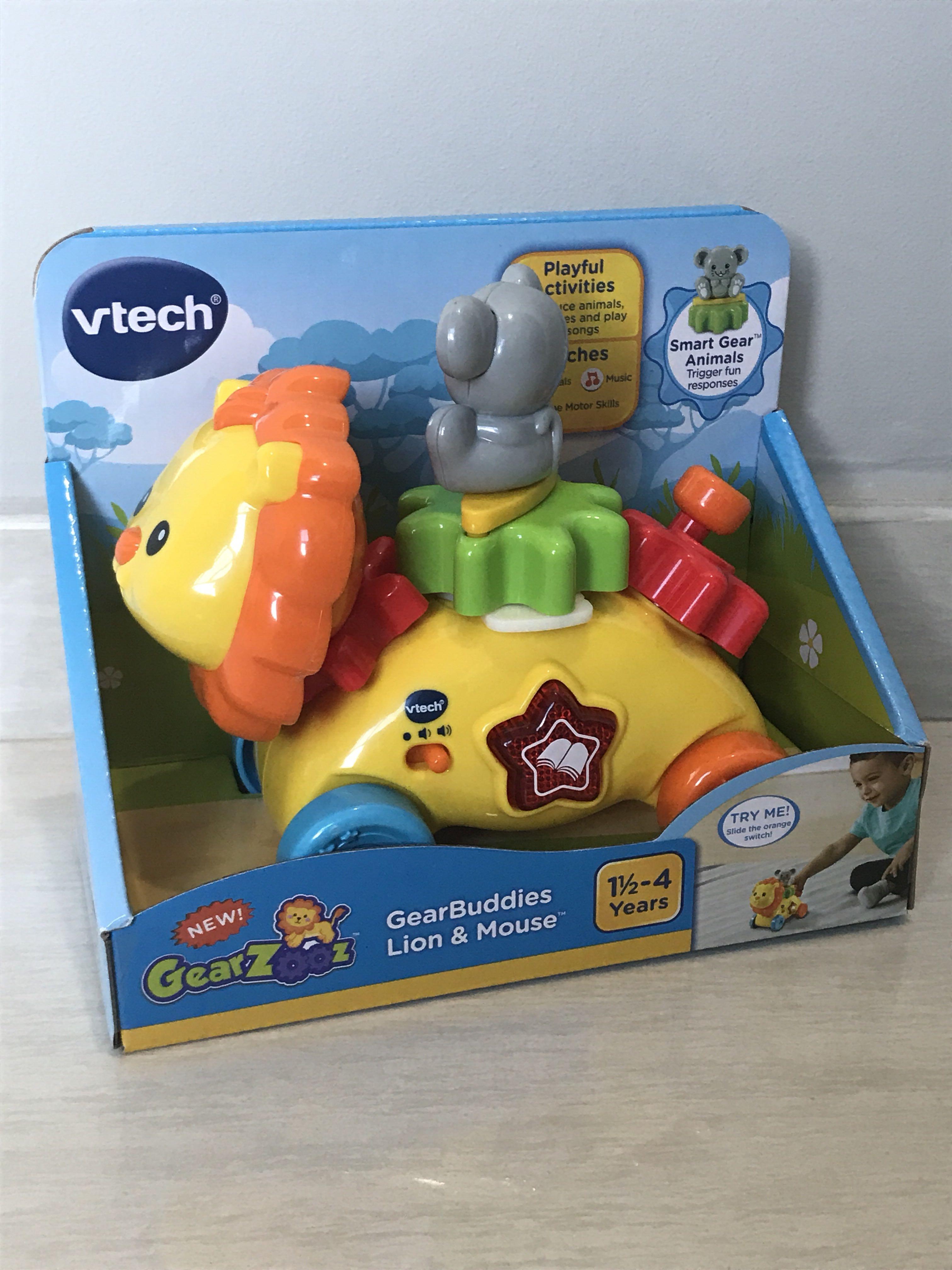 vtech gearzooz gear buddies lion & mouse