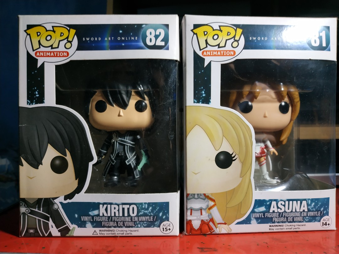 kirito and asuna funko pop