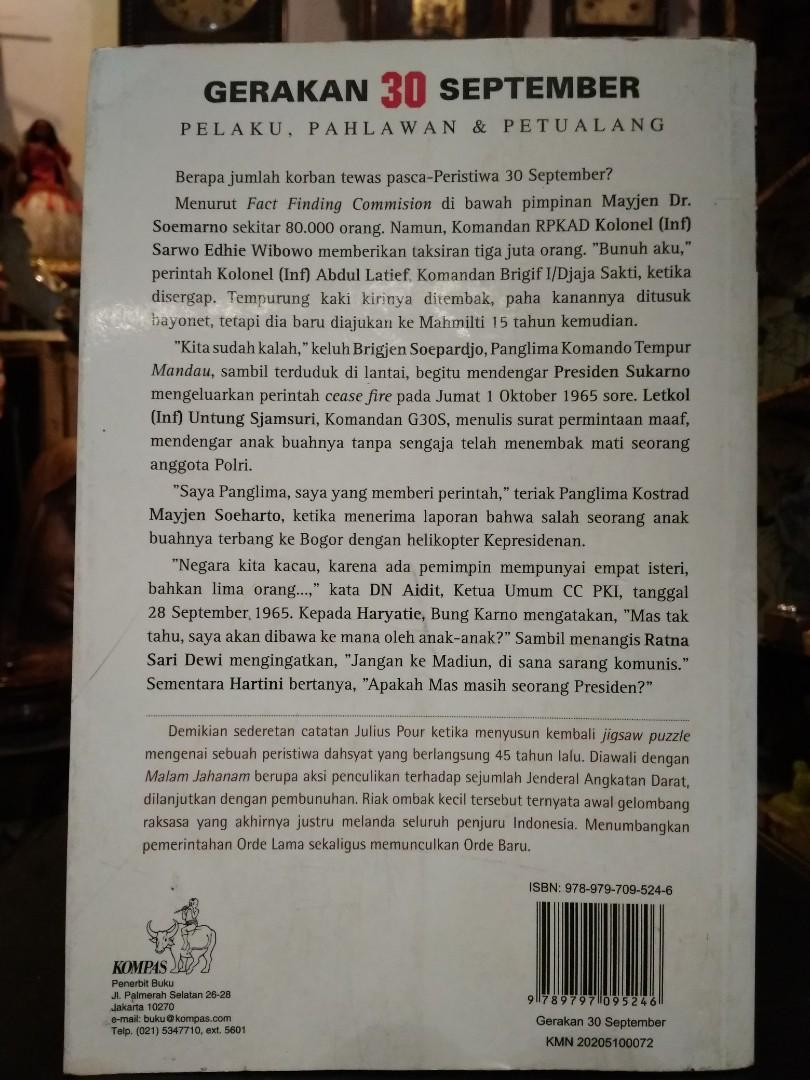 Gerakan 30 September Buku Alat Tulis Buku Di Carousell
