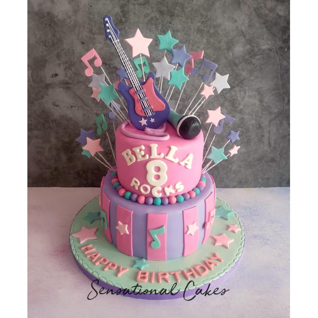 Girlie Rocker Pink Rock Star Musical Thyme Lifestyle 3d Birthday