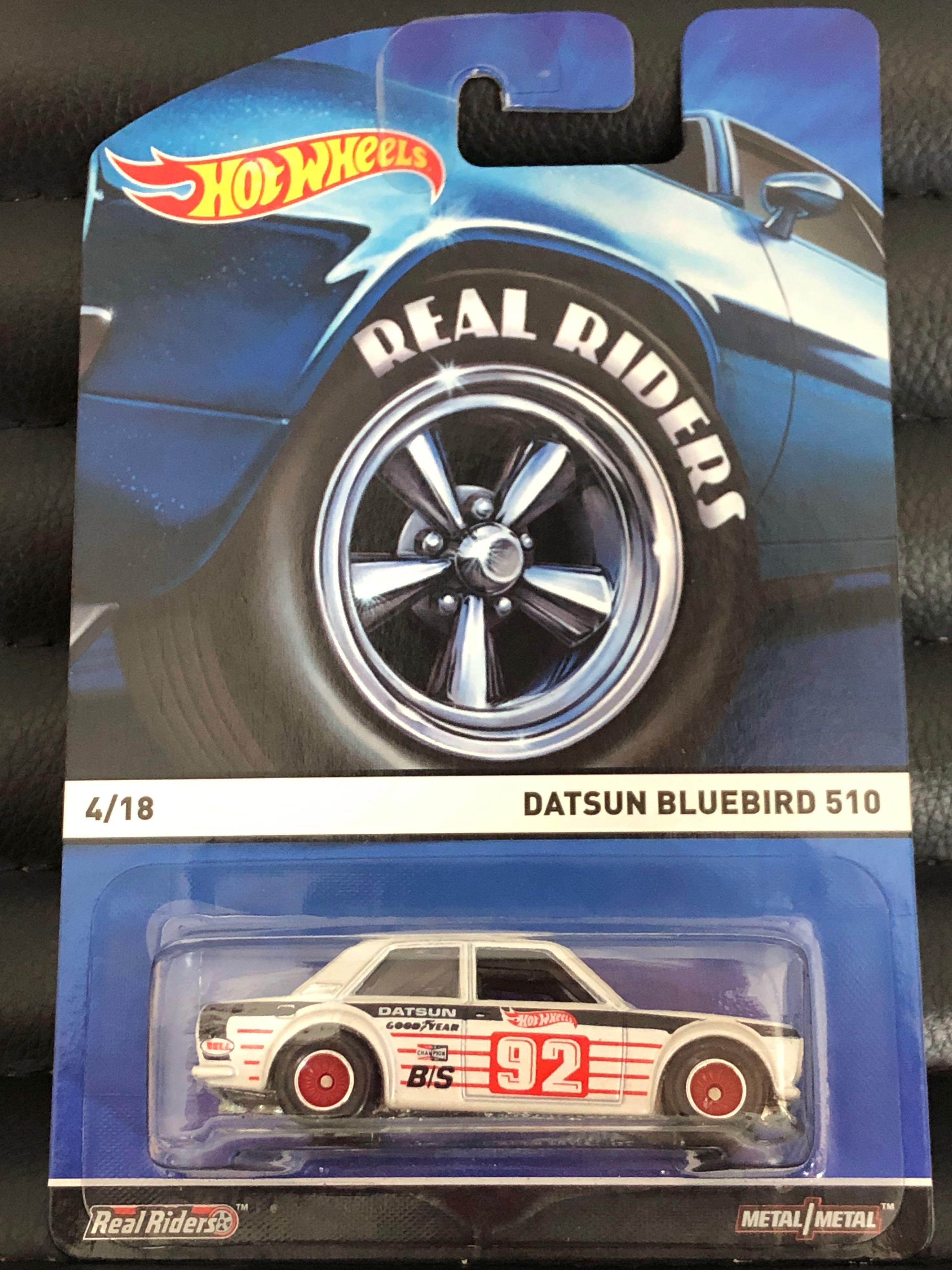 hot wheels datsun bluebird 510 real riders