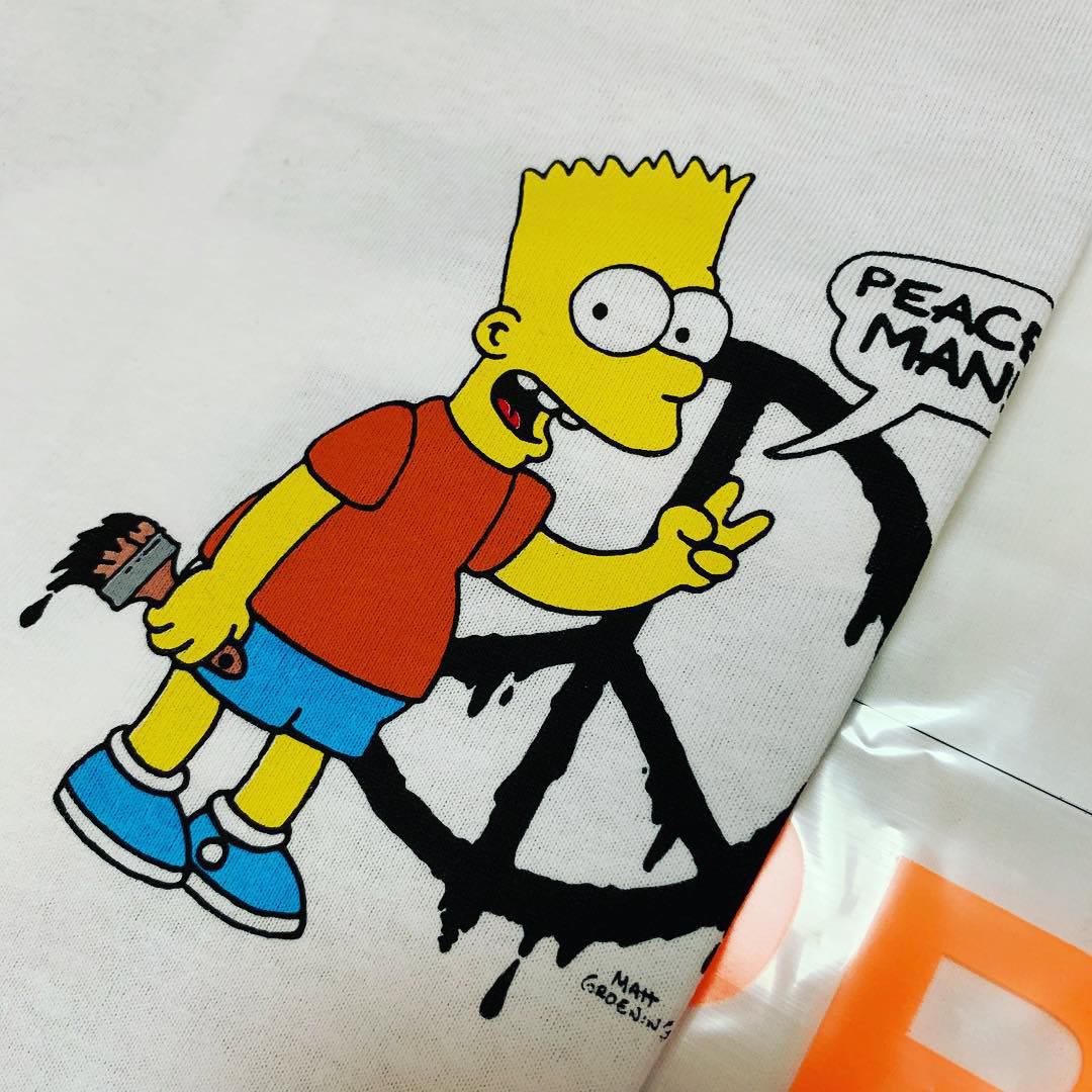 Off white bart peace tee best sale