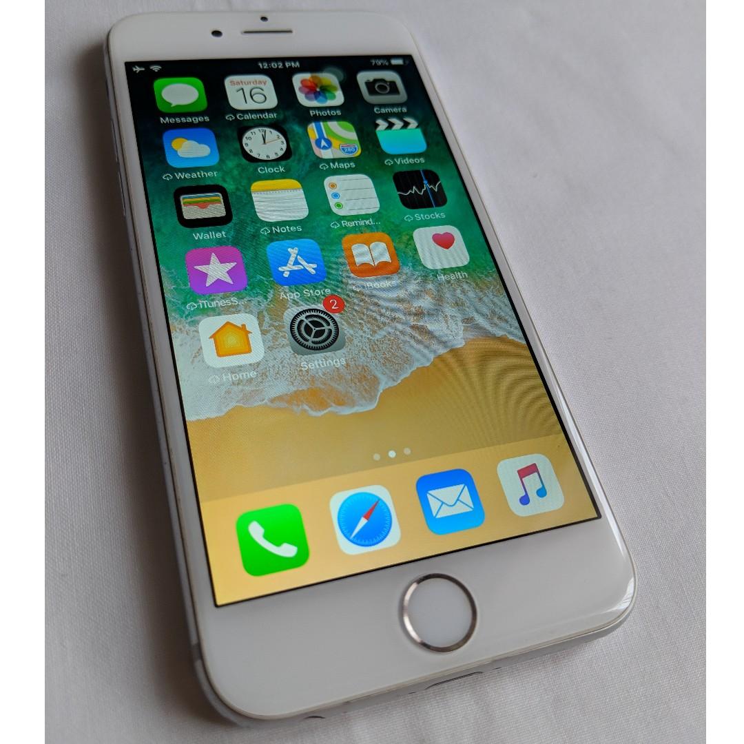 Iphone 6 Silver 16gb Telepon Seluler Tablet Iphone Iphone 6 Series Di Carousell