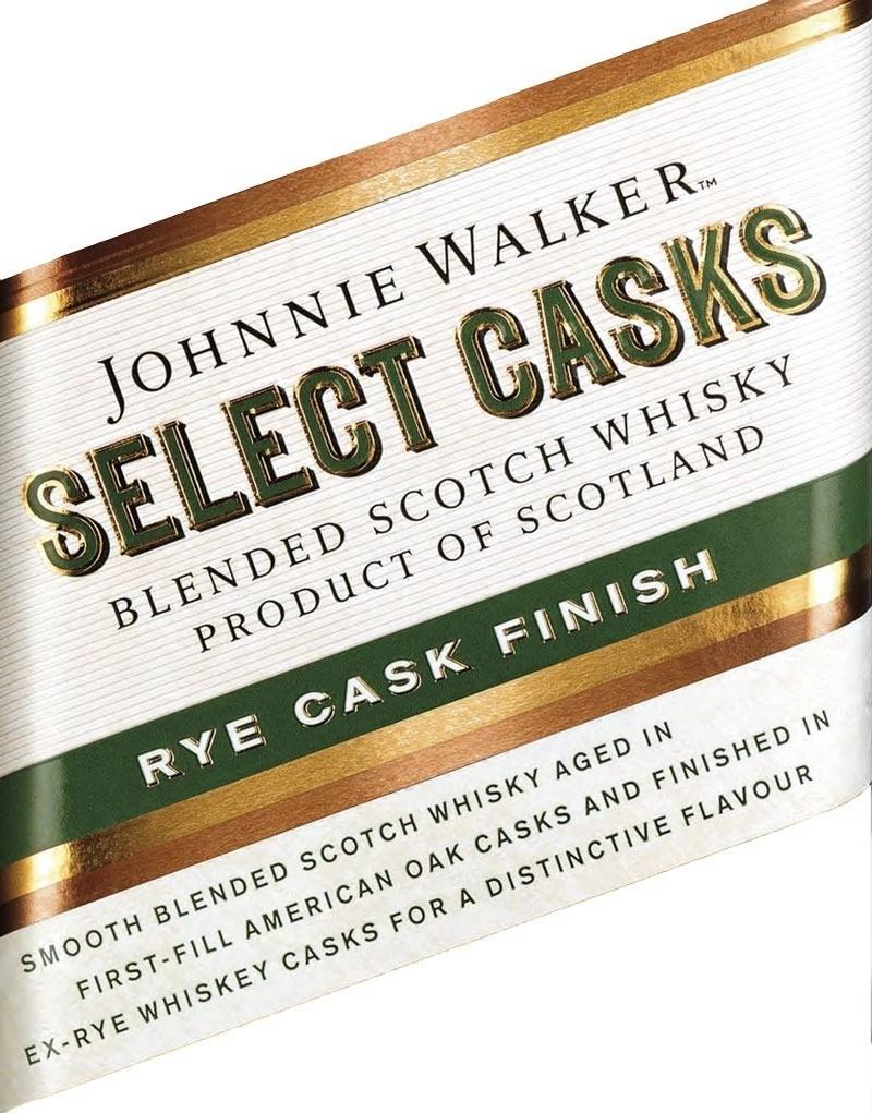 Johnnie Walker Select Casks Rye Cask Finish 1L, Food & Drinks