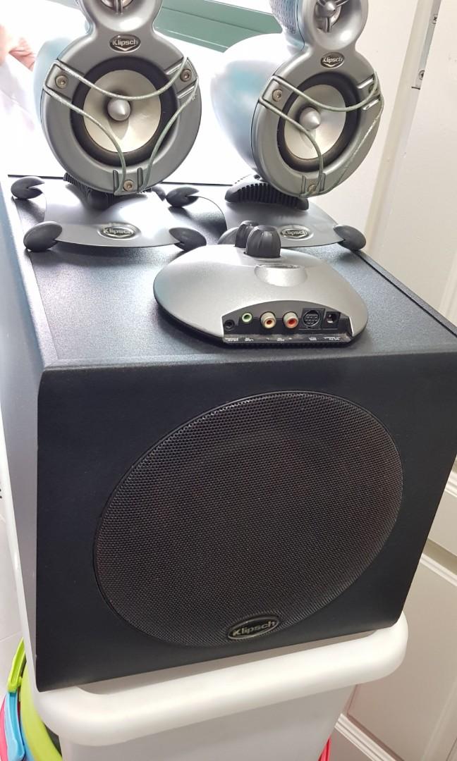 klipsch promedia 2.1 buzzing