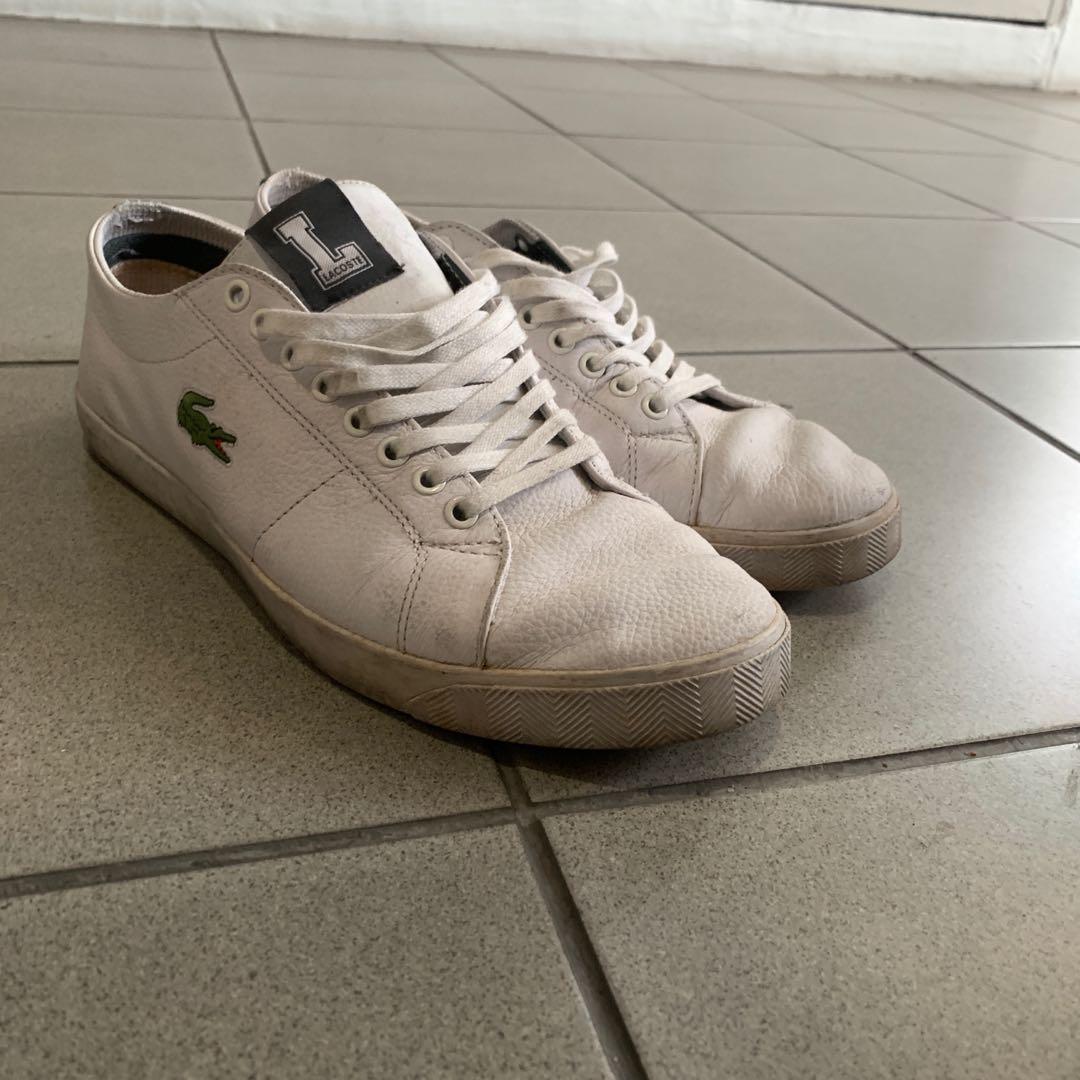 lacoste white sneakers mens