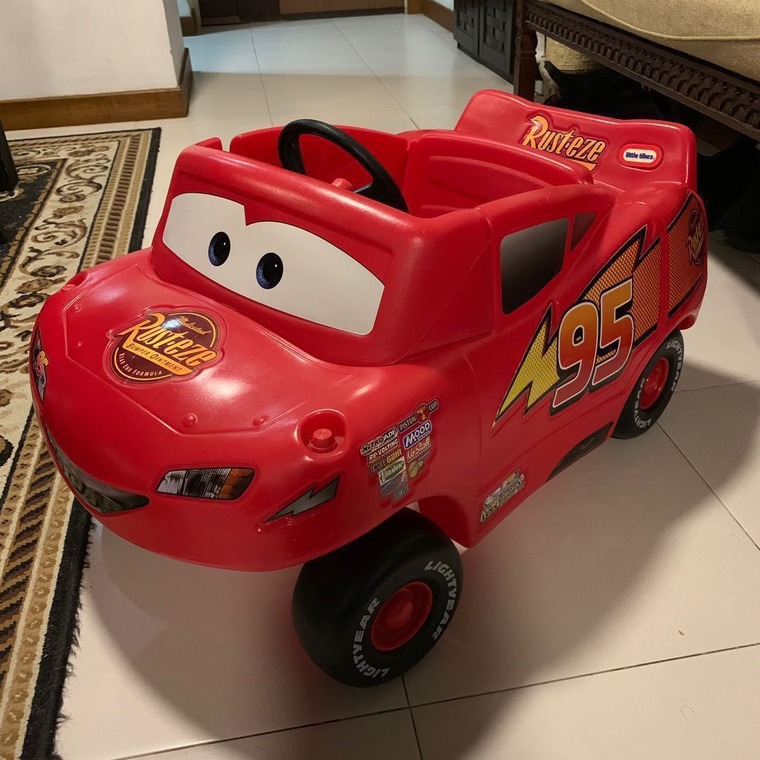 Little Tikes Kid Sized Lightning McQueen Car, Babies & Kids, Babies ...