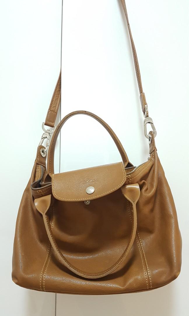 longchamp sling bag leather