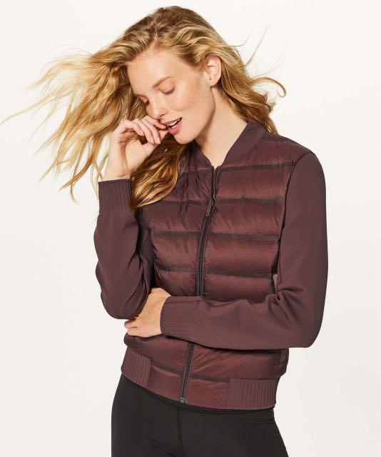 Down and discount around bomber lululemon