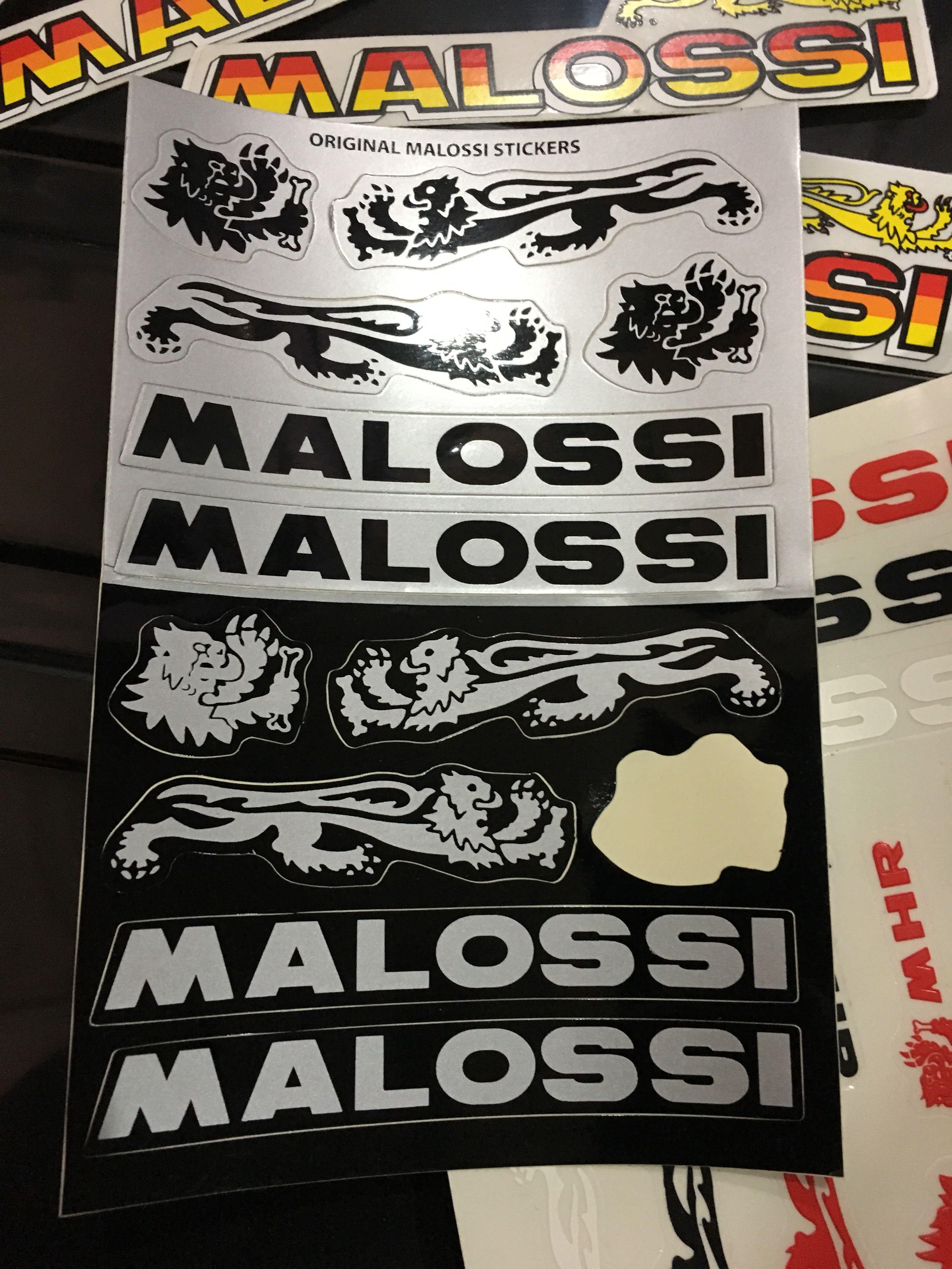 Malossi sticker pack, Motorbikes on Carousell