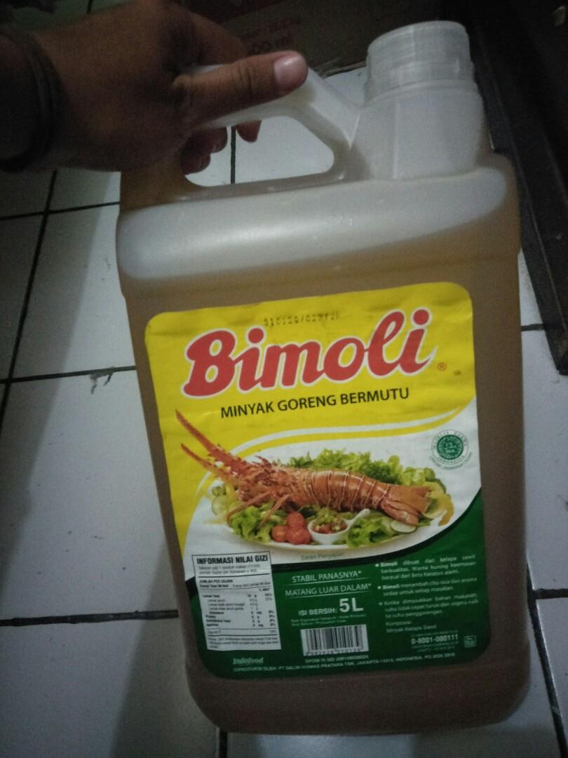 Minyak Goreng Bimoli 5 Liter Makanan Minuman Minuman Tidak Beralkohol Di Carousell
