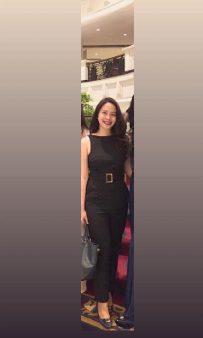 Miss Selfridge Black Petite Jumpsuit 