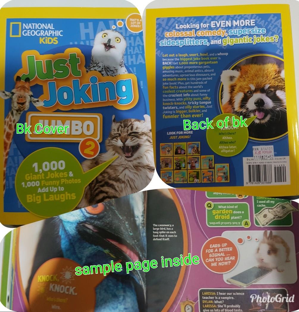 National Geographic Kids Just Joking Jumbo Books Stationery