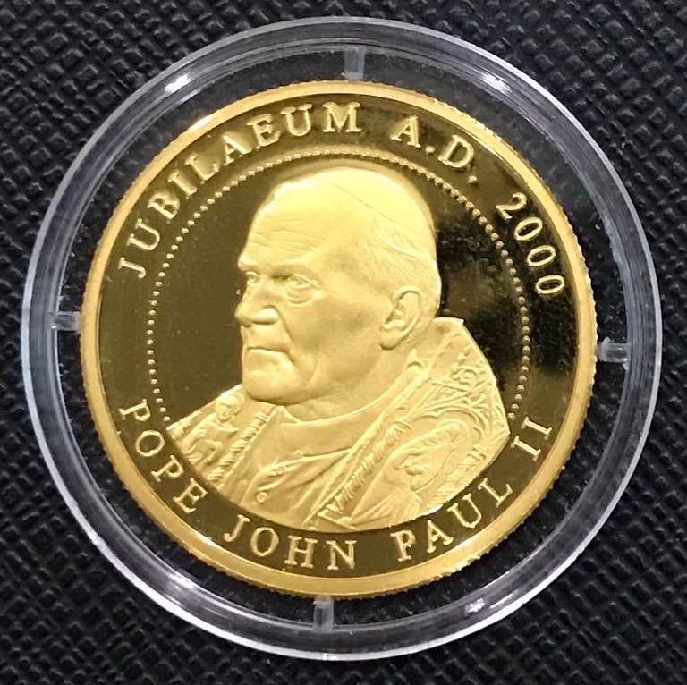 Order of Malta Pope John Paul II Jubilaeum A.D. Proof 2000 Gold