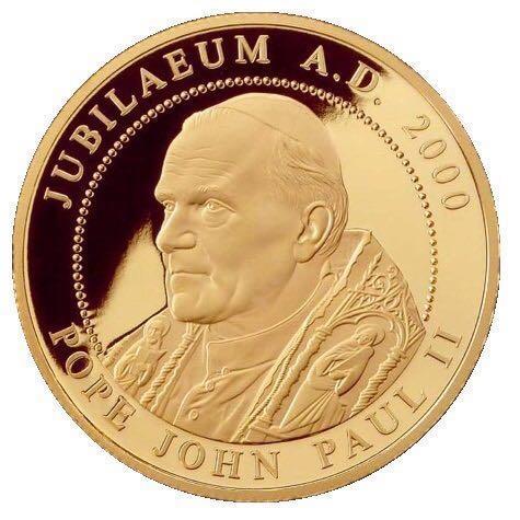 Order of Malta Pope John Paul II Jubilaeum A.D. Proof 2000 Gold