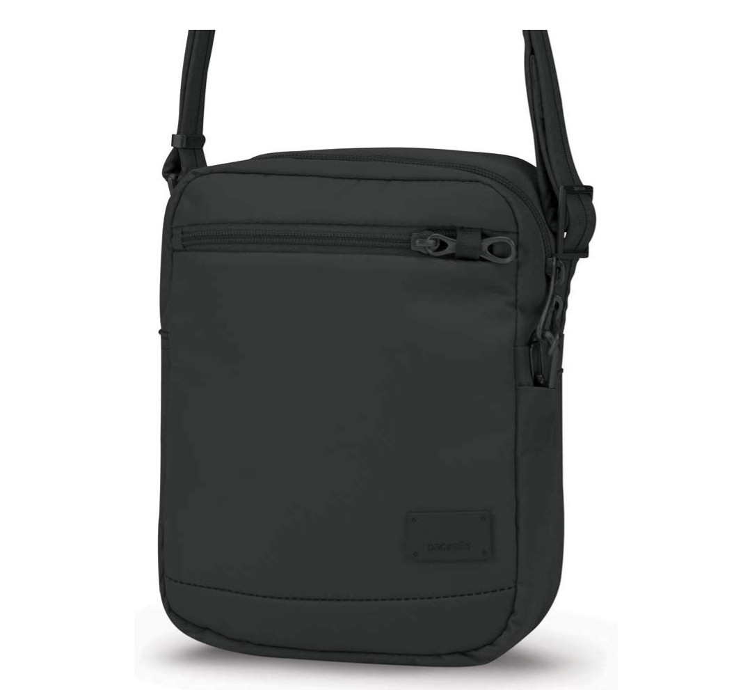 NWT Pacsafe Citysafe CX Anti-Theft Crossbody Bag travel Black Adjustable