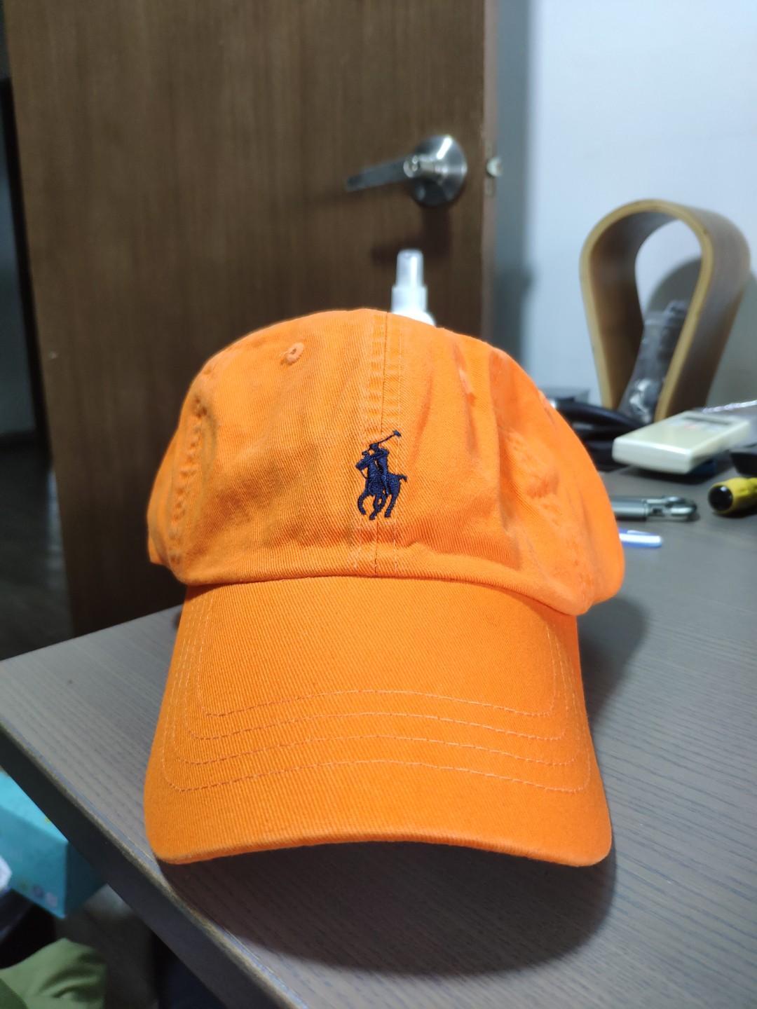 orange ralph lauren hat
