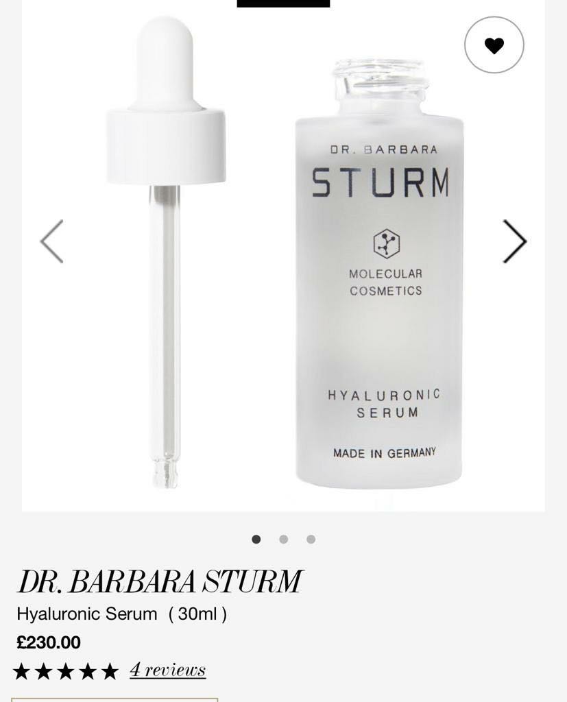 Rtp 147 Dr Barbara Sturm Hyaluronic Serum Health Beauty Face Skin Care On Carousell