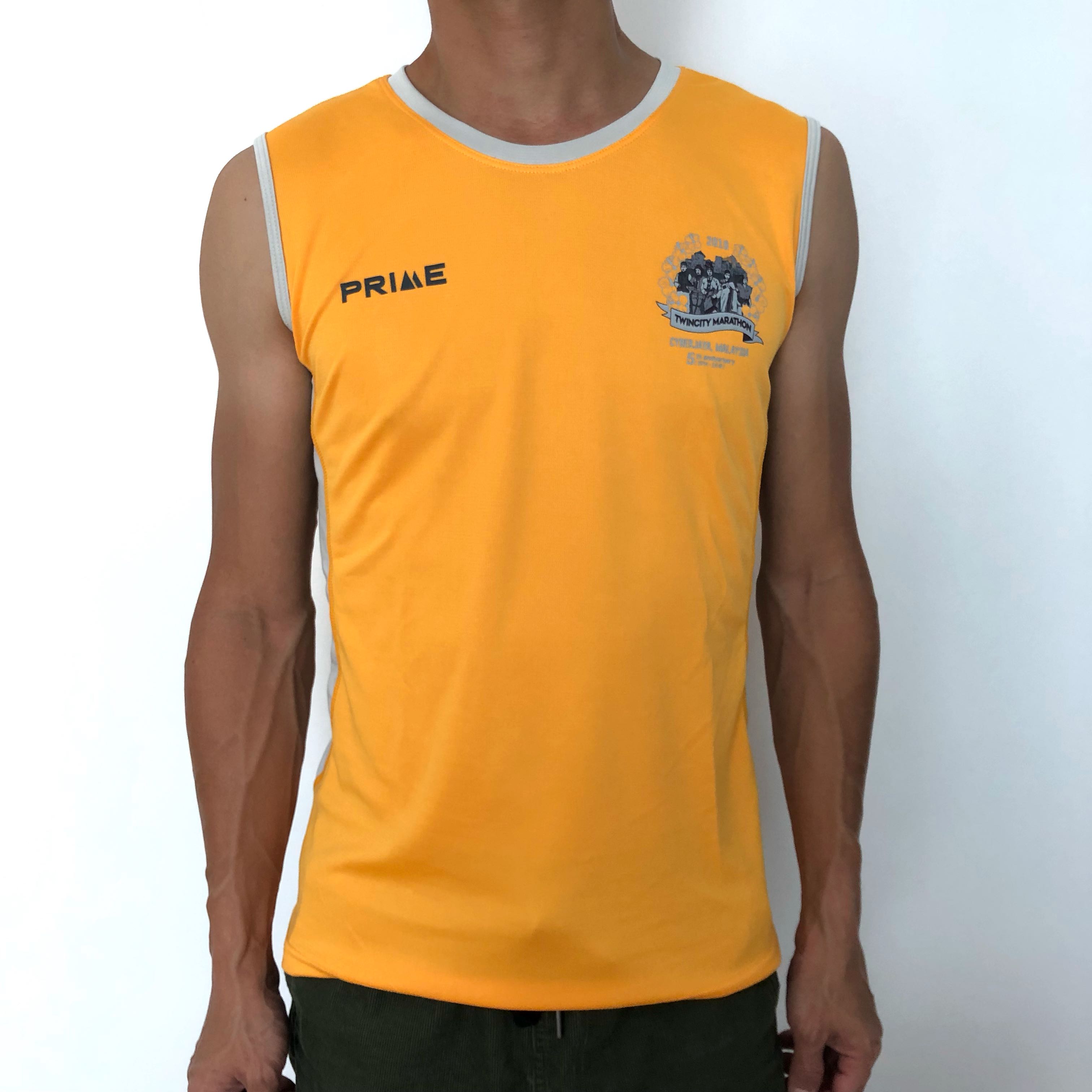 brooks running vest orange