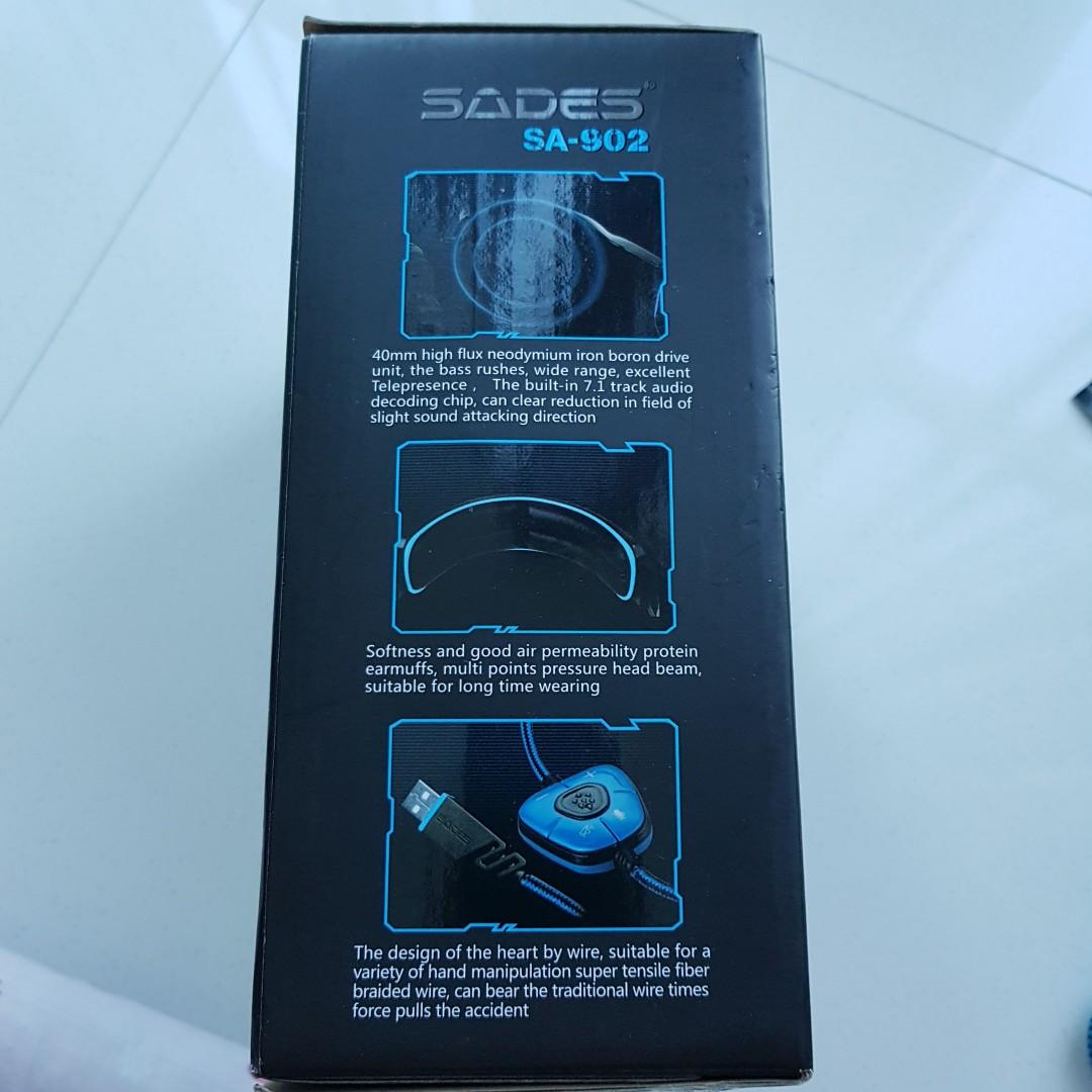 Leder-Ohrpolster Für Sades SA-902, SA-903, SA-906 Headset – Memory-Schaum, Weich, Austauschbar, Einfach Zu Montieren