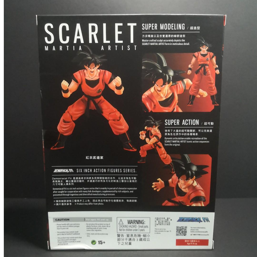 s.h.figuarts / shfiguarts / shf Demoniacal Fit Scarlet Martial Artist (  Goku Kaioken), Hobbies & Toys, Toys & Games on Carousell