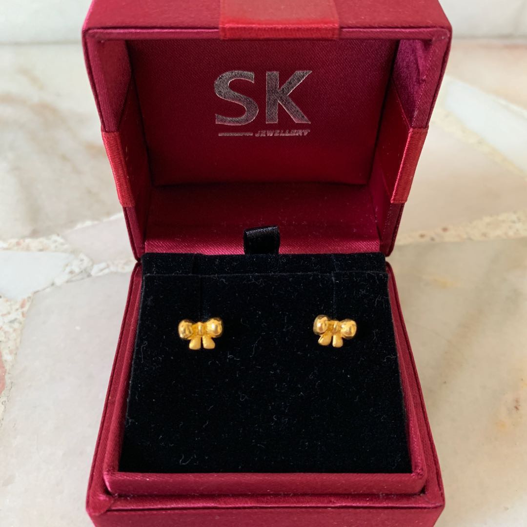 Sk jewellery gold earrings online