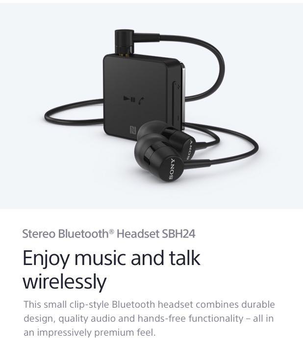 Sony bluetooth best sale headset sbh24