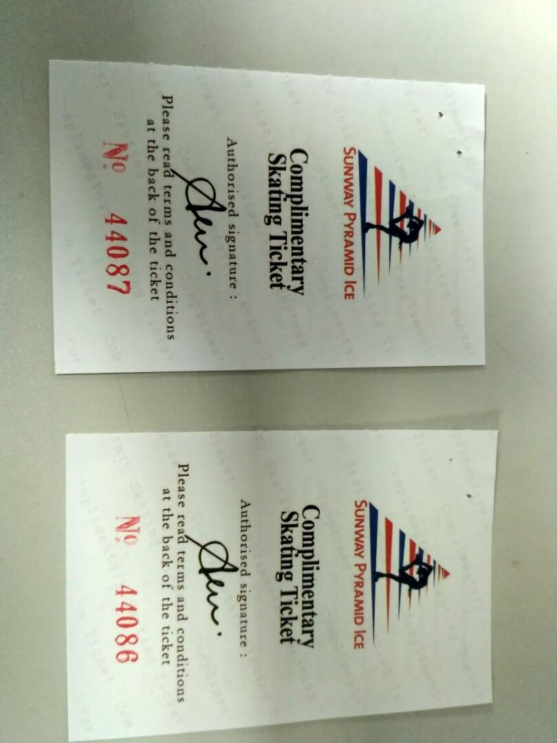 Sunway Pyramid Ice Skating Ticket, Tickets & Vouchers, Local