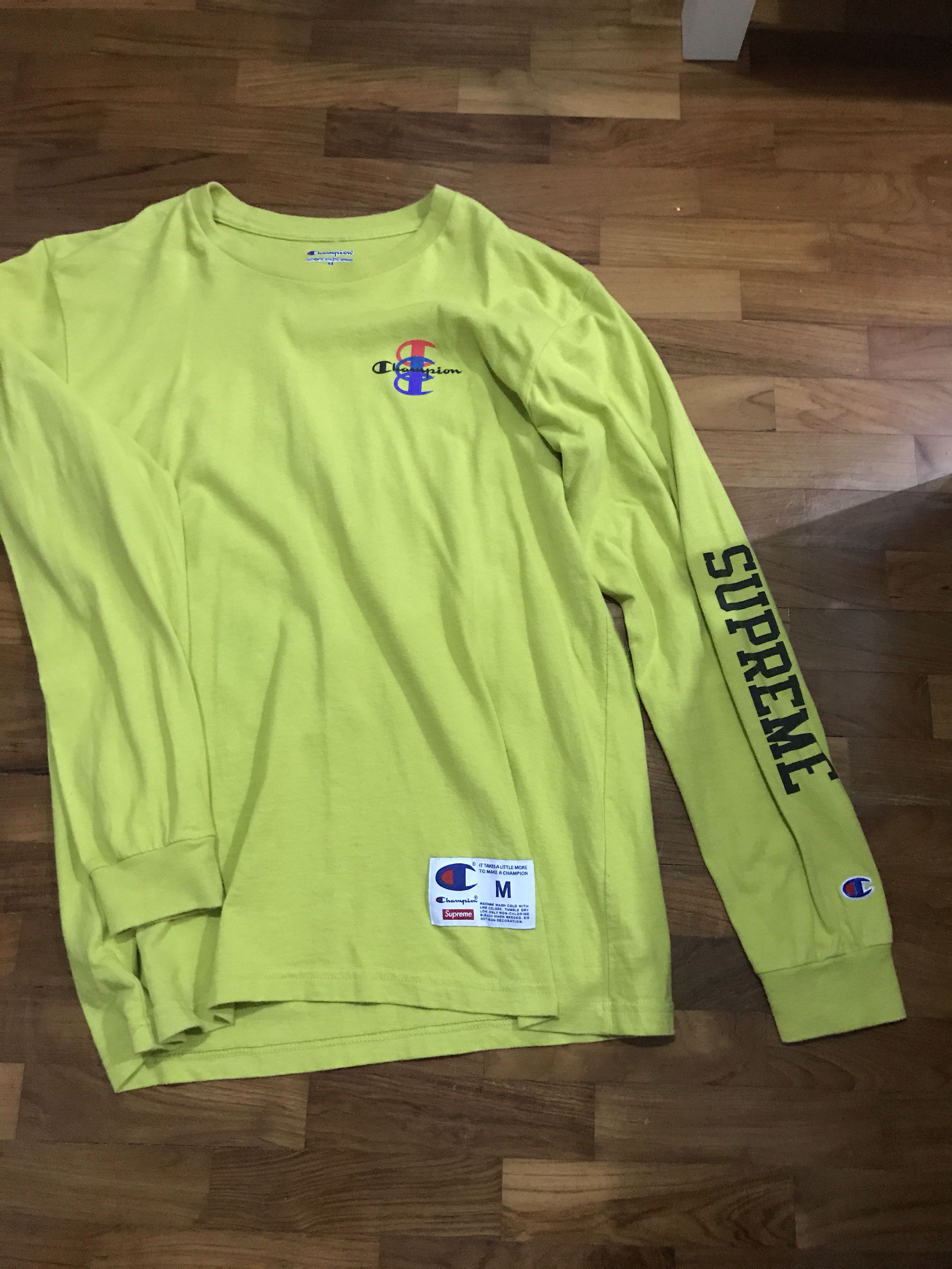 supreme x champion ls tee