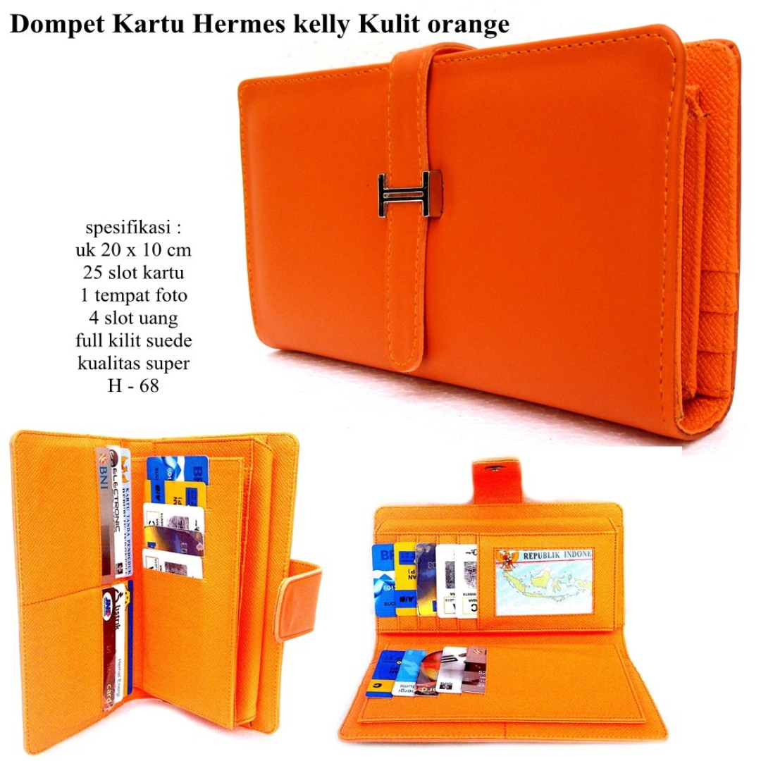 Terbaru Dompet Wanita Branded Kulit Kartu Hunt Kely Soft Orange Termurah Fesyen Wanita Tas Dompet Di Carousell