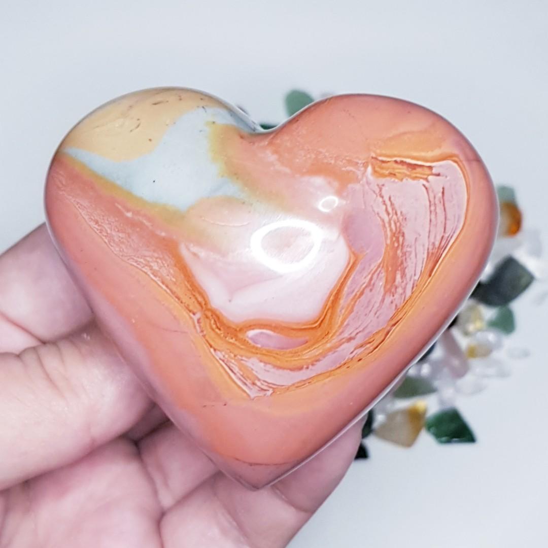 Thick And Juicy Polychrome Jasper Heart For Healing And Stress