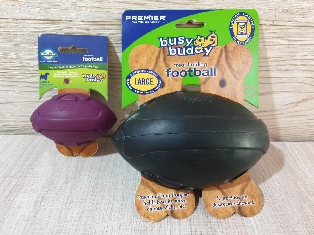 TOUGH Busy Buddy Treat holding Football Large Pet Supplies Homes Other Pet Accessories on Carousell