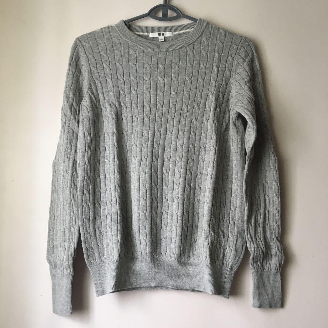 uniqlo cable knit cardigan