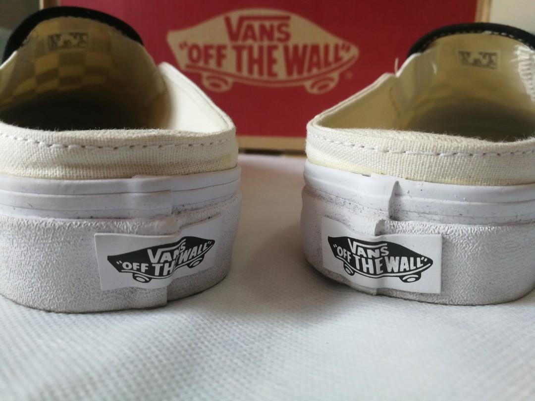 Used white slip cheap on vans