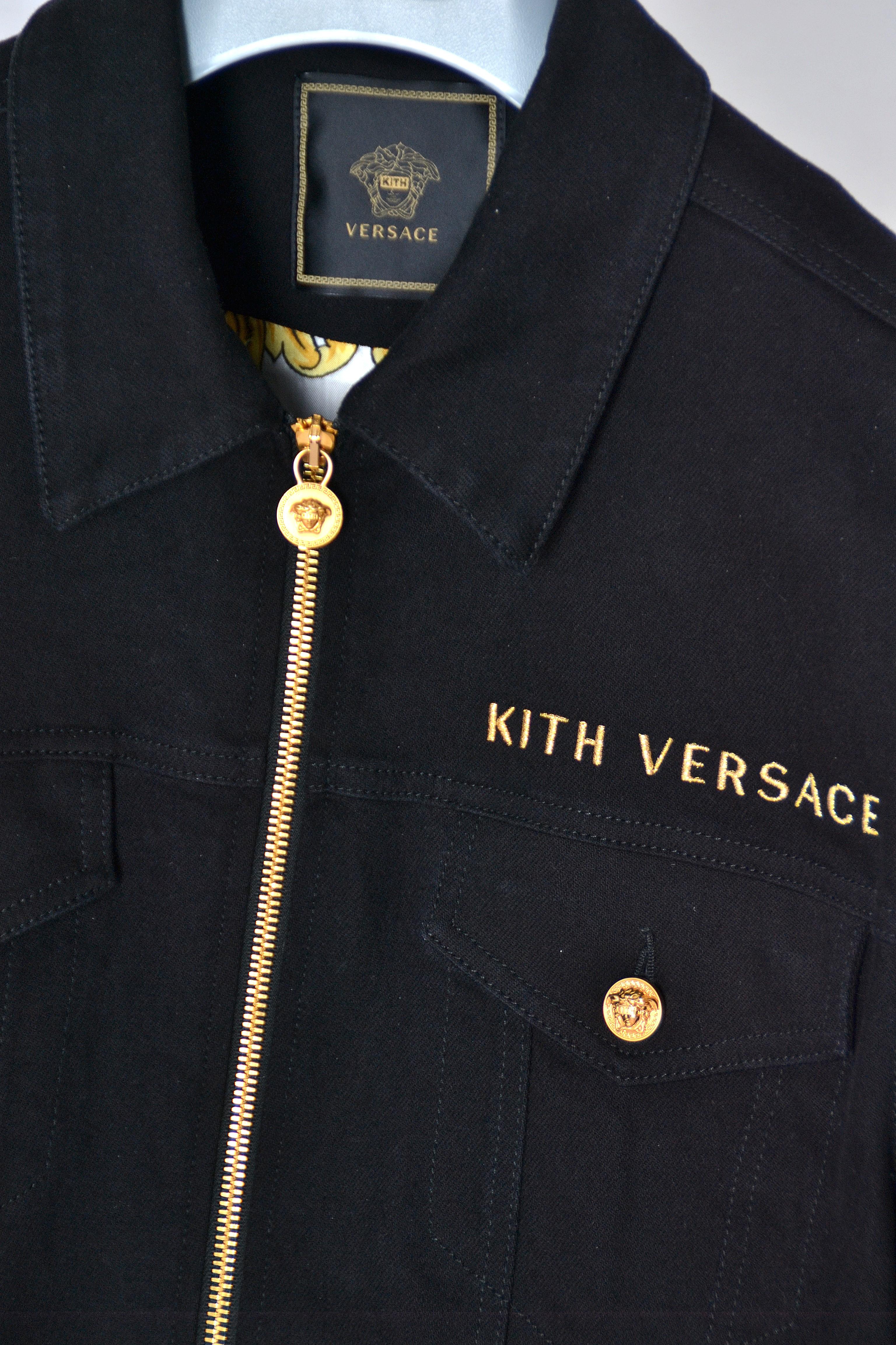 Kith x versace denim sale jacket