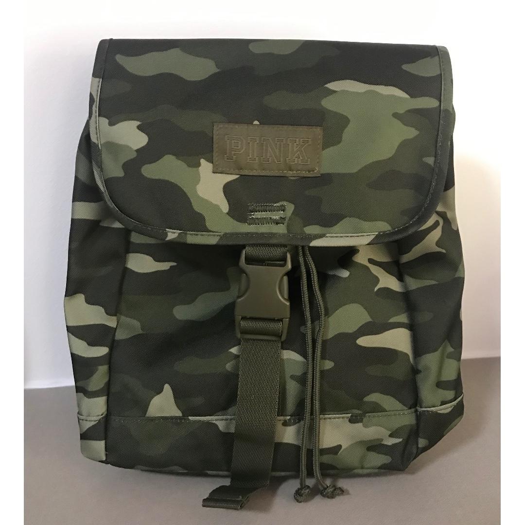 camo victoria secret backpack