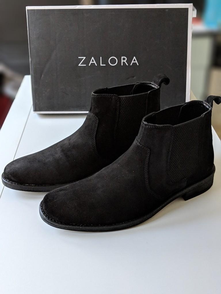 Zalora Calf Suede Leather Chelsea Boots
