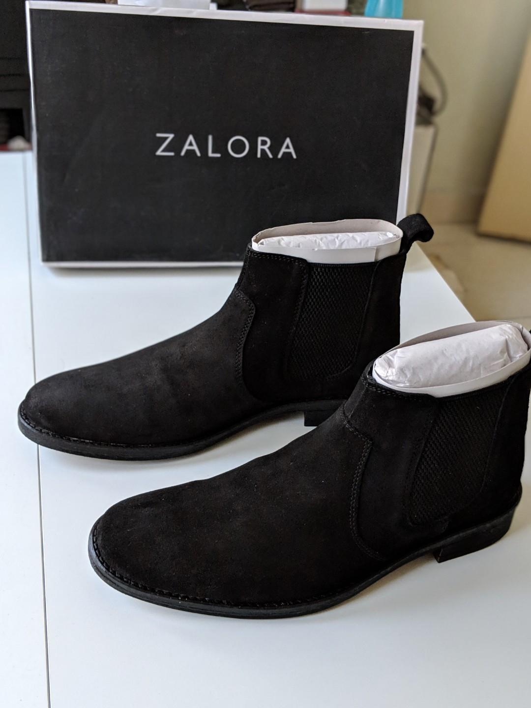 Zalora Calf Suede Leather Chelsea Boots 