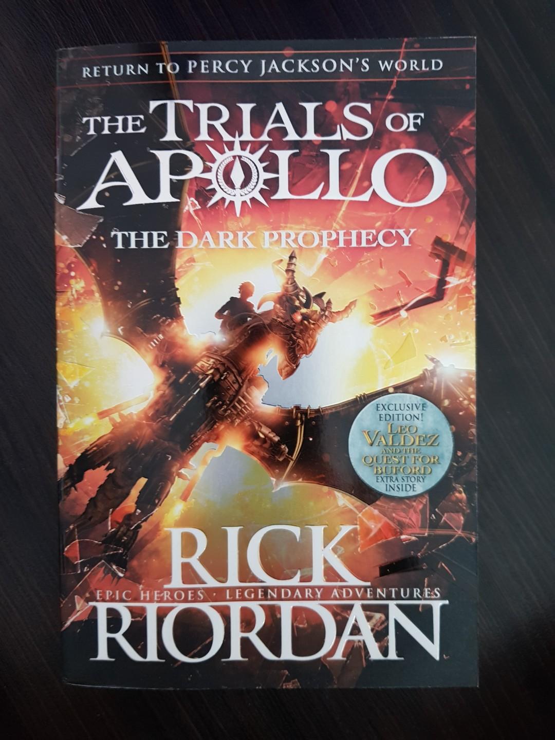 025 The Dark Prophecy The Trials Of Apollo Book 2 By Rick Riordan Books Stationery Children S Books On Carousell