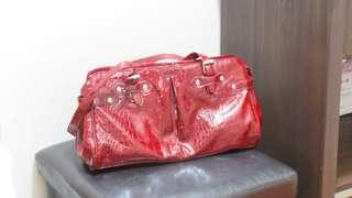 Red small handbag