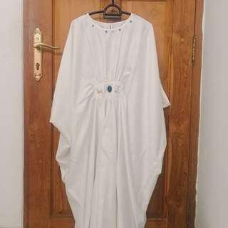 RENT ONLY‼️ White Premium Kaftan Dress