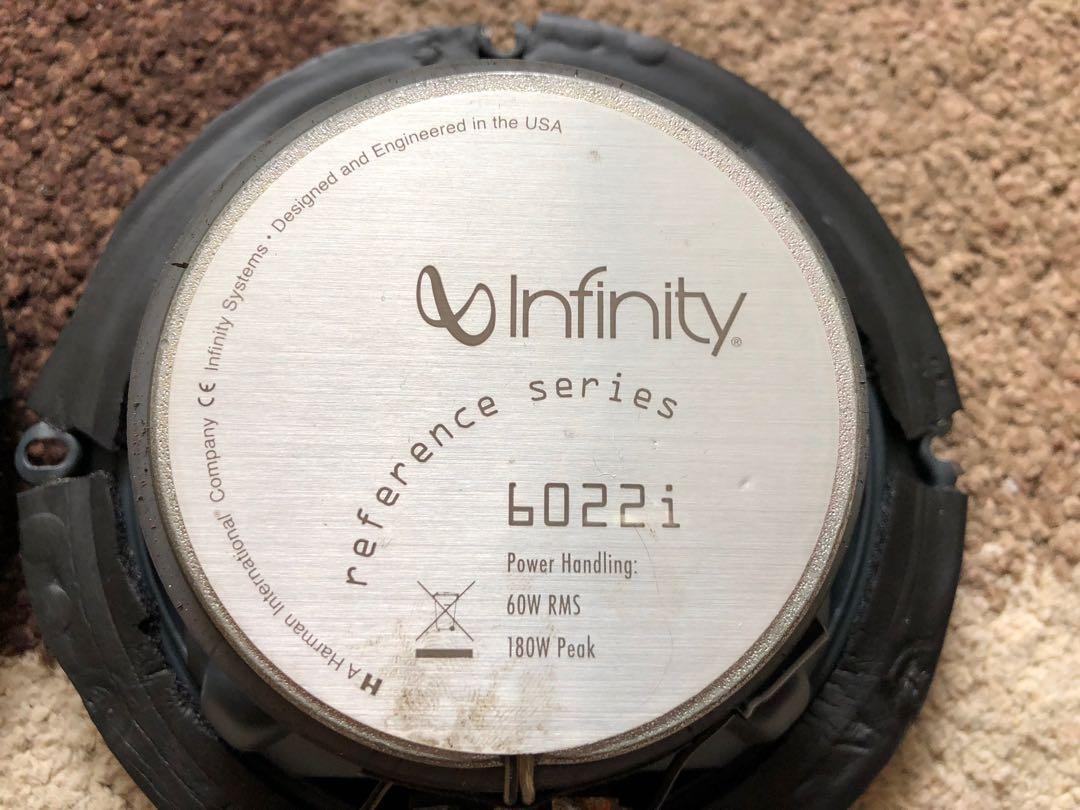 6.5 16.5cm Infinity reference series 6022i coaxial speakers in car by Harman International Company component rainbow pioneer JBL Kenwood alpines Jl