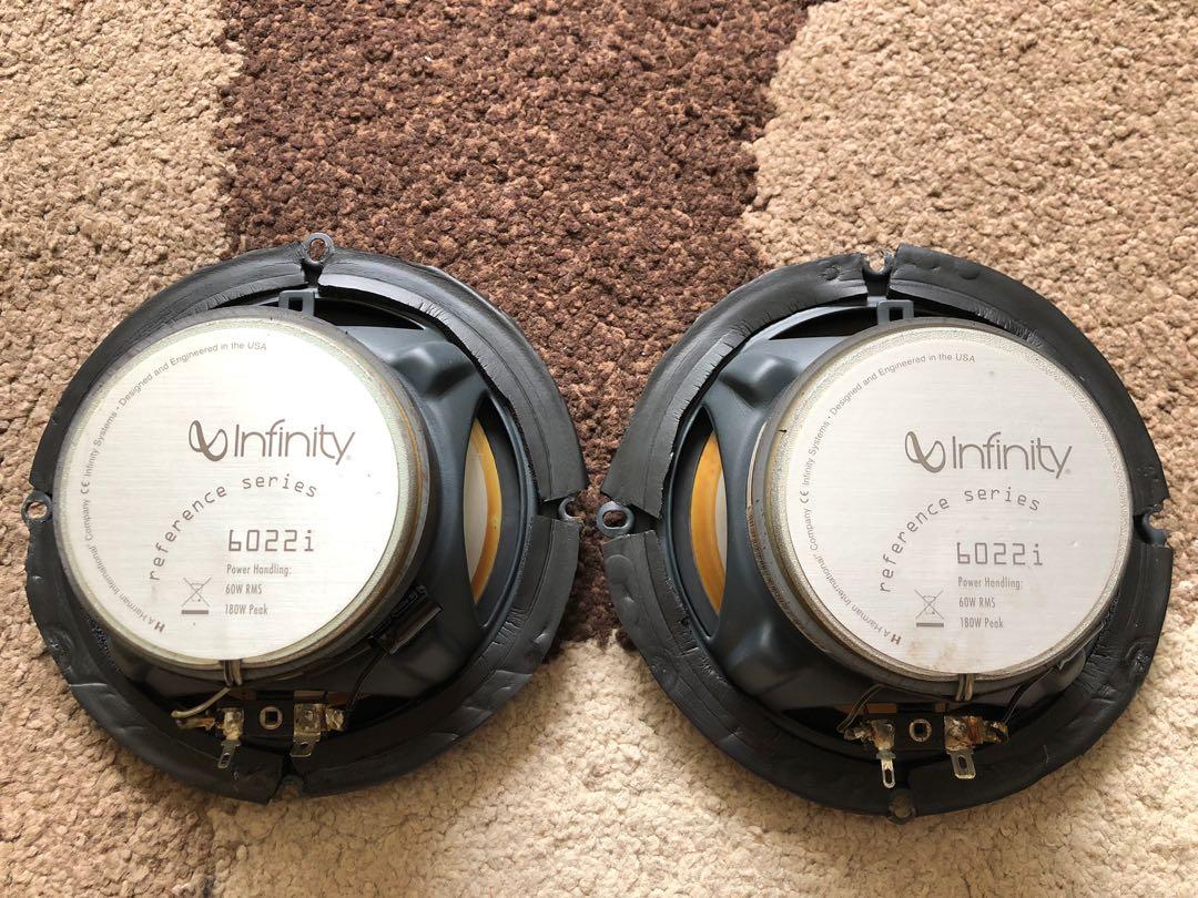 6.5 16.5cm Infinity reference series 6022i coaxial speakers in car by Harman International Company component rainbow pioneer JBL Kenwood alpines Jl