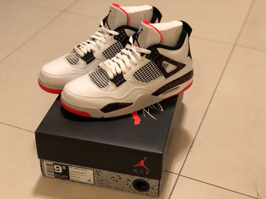 Jordan 4 red lava new arrivals