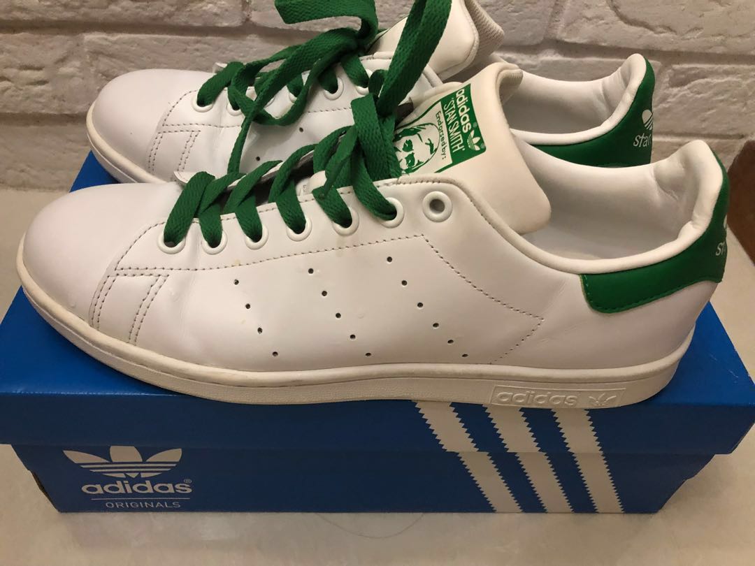 adidas stan smith green and white